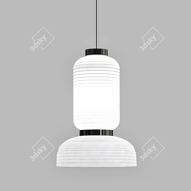 Modern Geometric Pendant Light 3D model image 1