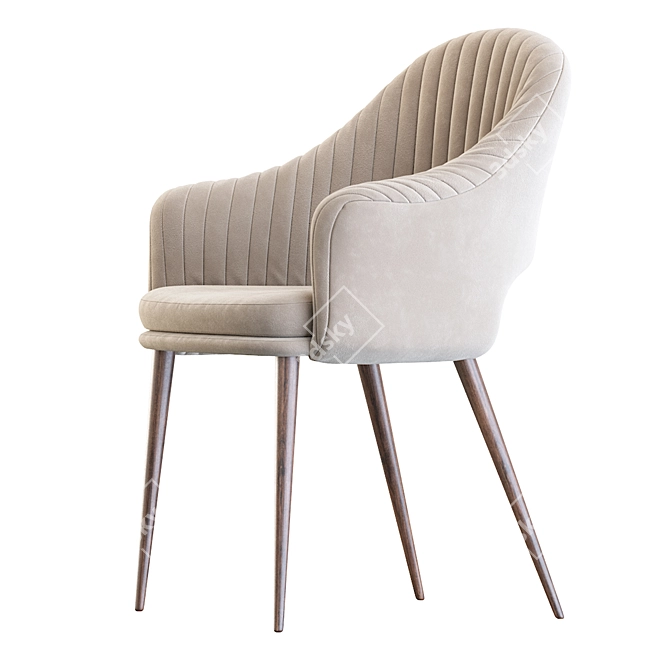 Elegante Deephouse Chair 3D model image 4