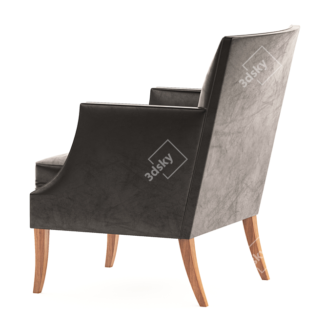 Sleek Modern Armchair: Perfect for Any Occasion 3D model image 2