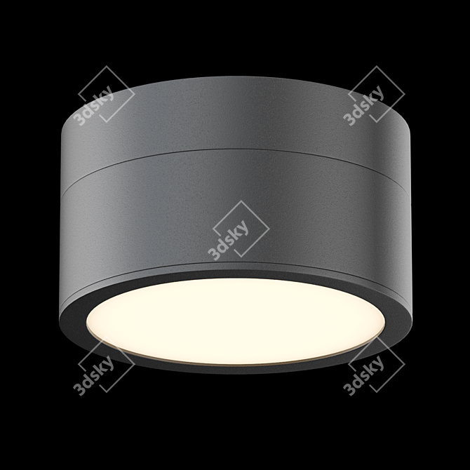 Sleek Cylinder Spotlight: Lampatron FOG 3D model image 2