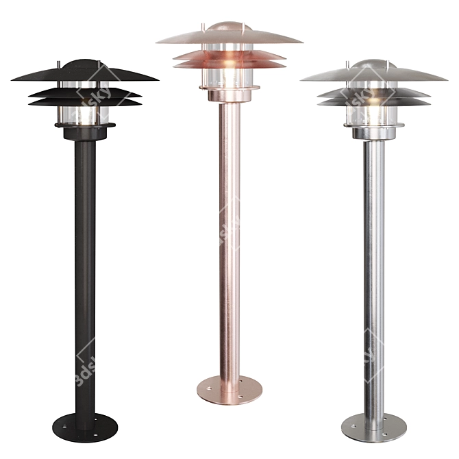 Nordlux Amalienborg: Classic and Stylish Outdoor Light 3D model image 1