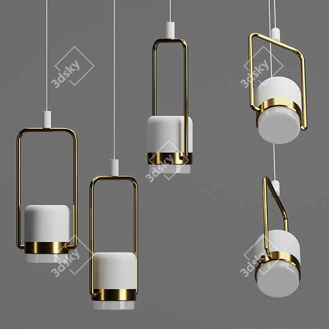 Elegante Pendant Light: Stilfort's Luxurious Illumination 3D model image 2