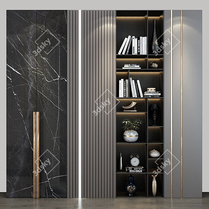 Modern 5-Piece Furniture Set 3D model image 1