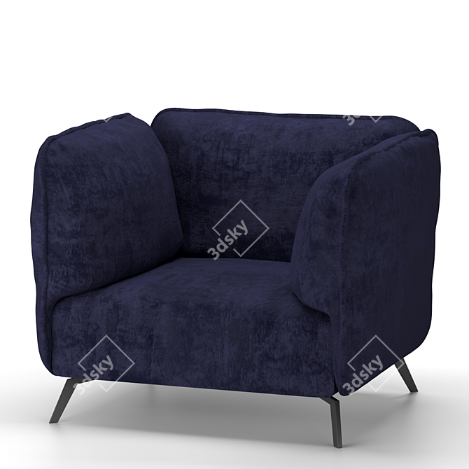 Heavens OTTO Armchair: Comfort meets style 3D model image 3