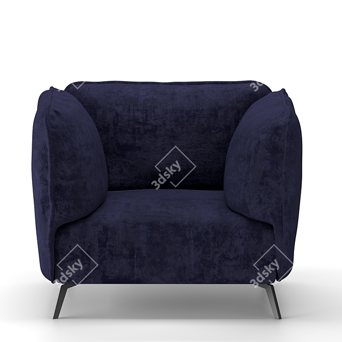 Heavens OTTO Armchair: Comfort meets style 3D model image 4