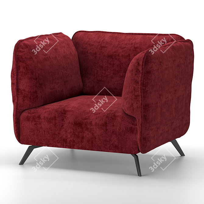 Heavens OTTO Armchair: Comfort meets style 3D model image 7