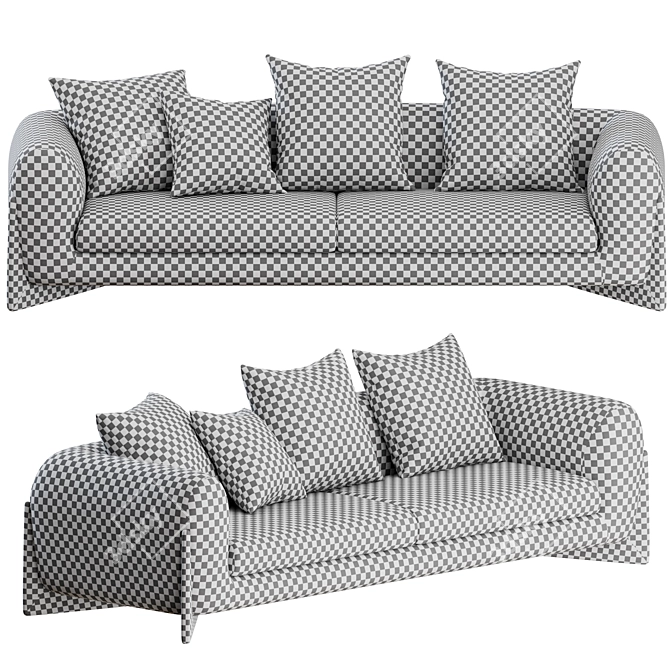 Porada Softbay: Stylish Comfort for Any Space 3D model image 2