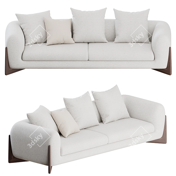Porada Softbay: Stylish Comfort for Any Space 3D model image 5