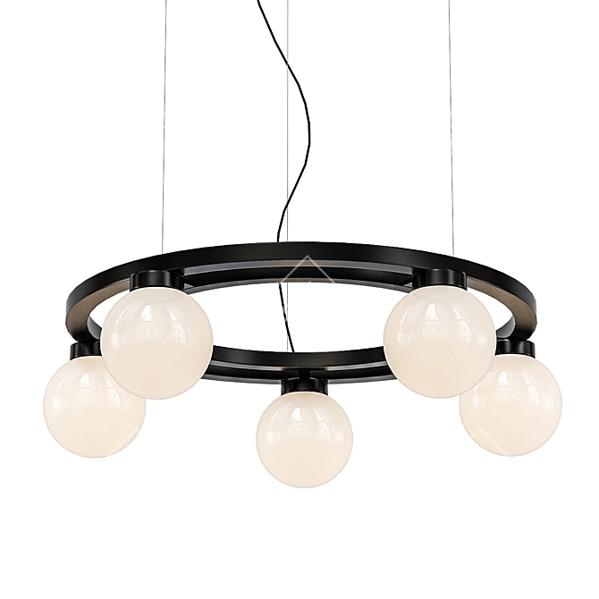 Modern Pendant Light: BALLZZZ 3D model image 1