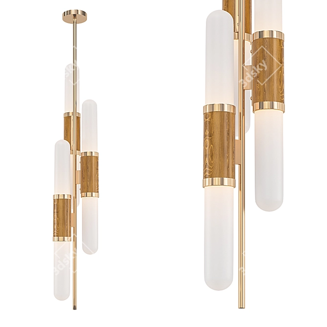 Sensational Frost Brass Pendant 3D model image 1