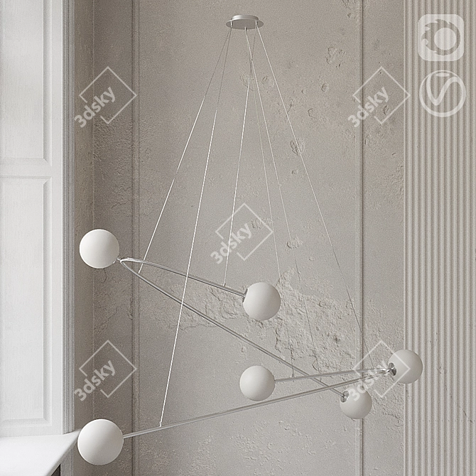 Modern Hanging Light Fixture: Aromas Endo 3D model image 3