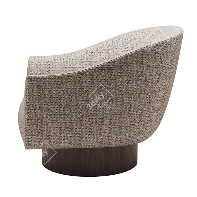 Kelly Wearstler Sonara Swivel: Iconic Elegance 3D model image 3