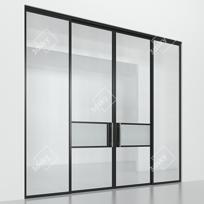 Loft Glass Partition 3D model image 3