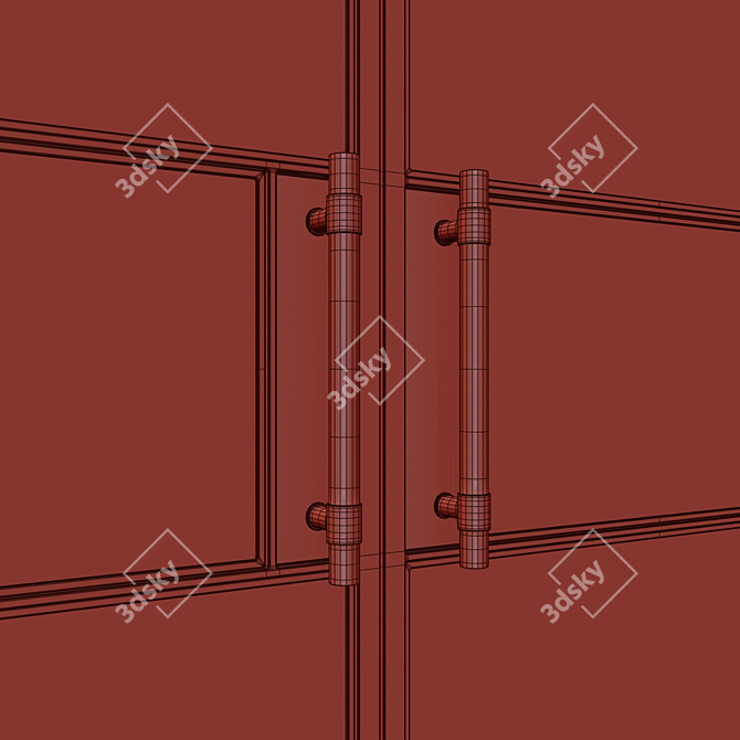 Loft Glass Partition 3D model image 5