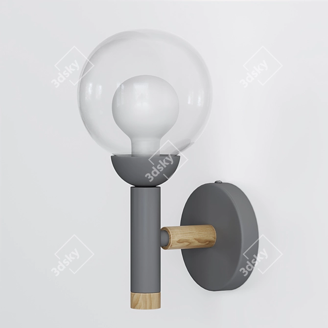 Scandinavian Style Wall Sconce - Egle 3D model image 6