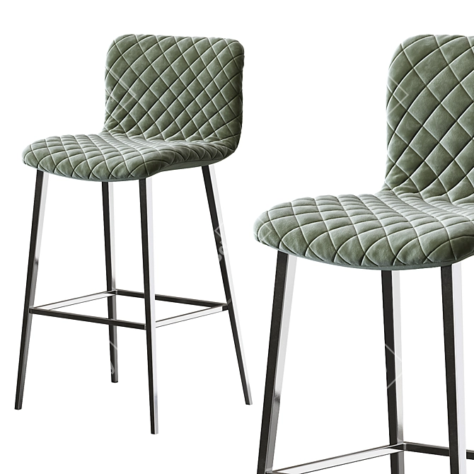 Kuga Bontempi Barstool: Stylish and Functional 3D model image 3