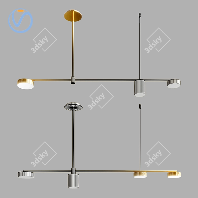 Modern Shannon Pendant Lamp 3D model image 3