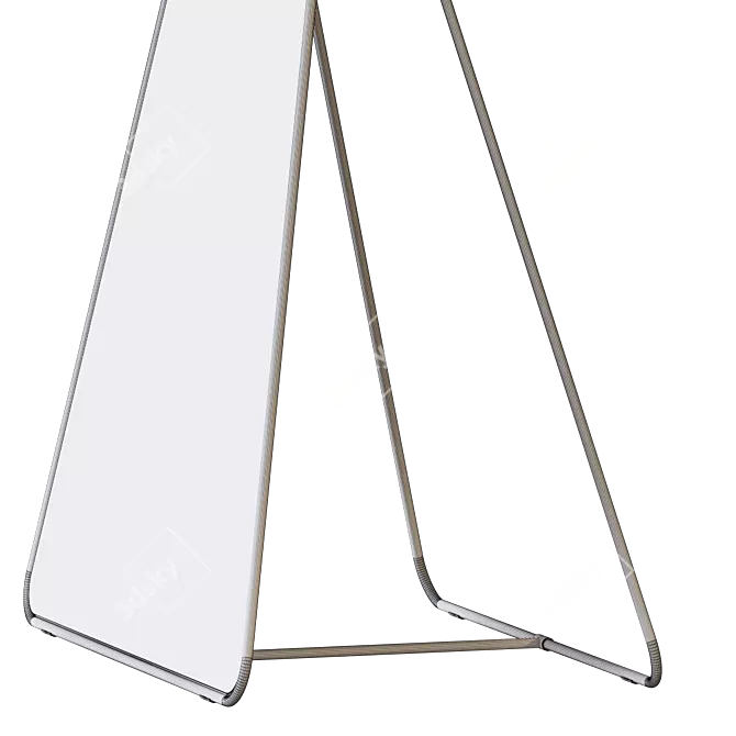 Modern Triangle Standing Mirror 3D model image 5