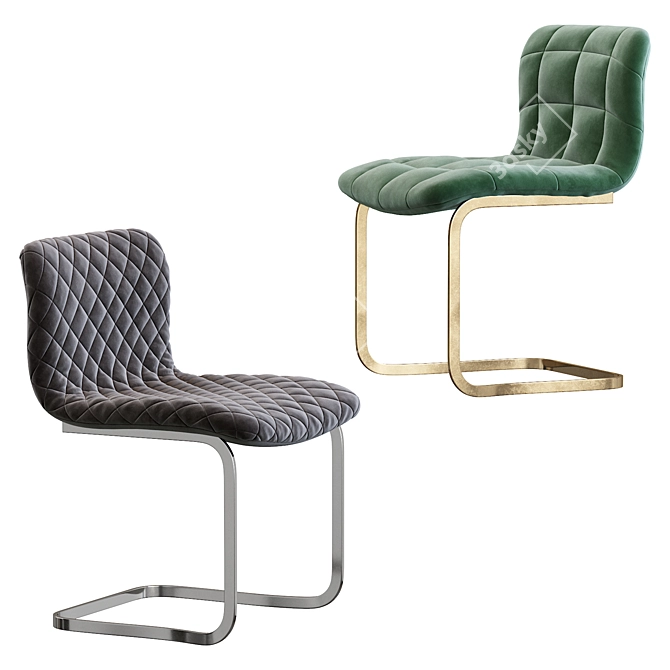 Elegant Kuga Chair 3D model image 3
