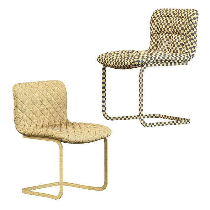 Elegant Kuga Chair 3D model image 5