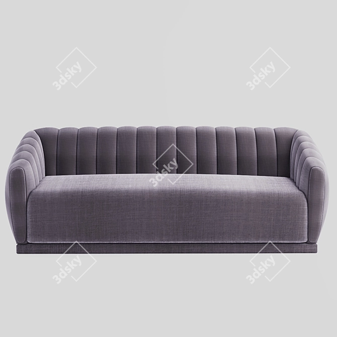 Arno Velvet Blush Sofa 3D model image 2