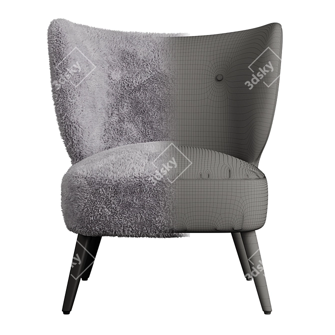AM.PM Franck Armchair: Elegant and Cozy 3D model image 3