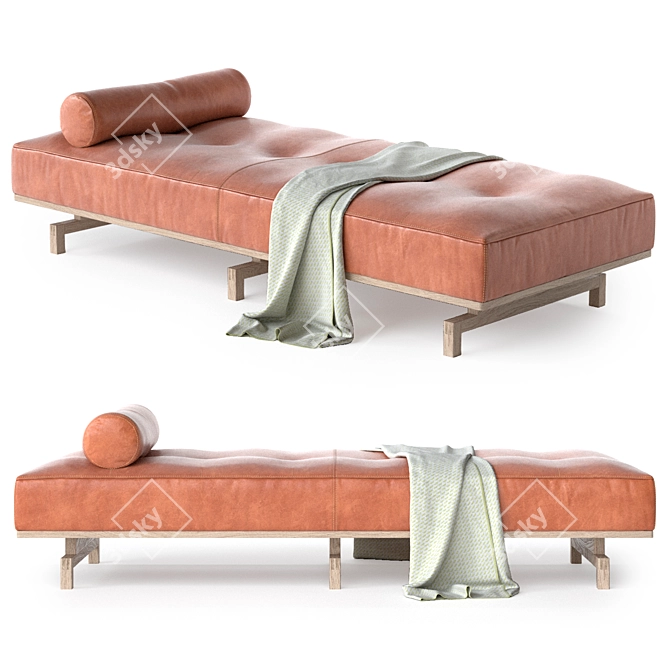 Modern Erik Jorgensen 450 Delphi Daybed 3D model image 1
