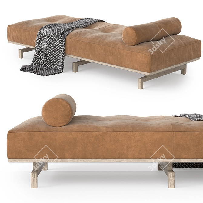 Modern Erik Jorgensen 450 Delphi Daybed 3D model image 4