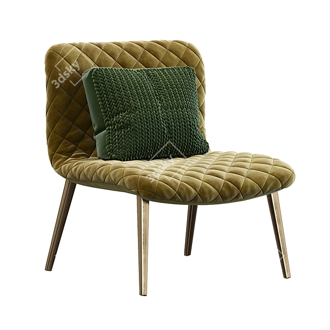 Kuga Bontempi Armchair: Modern Comfort 3D model image 1