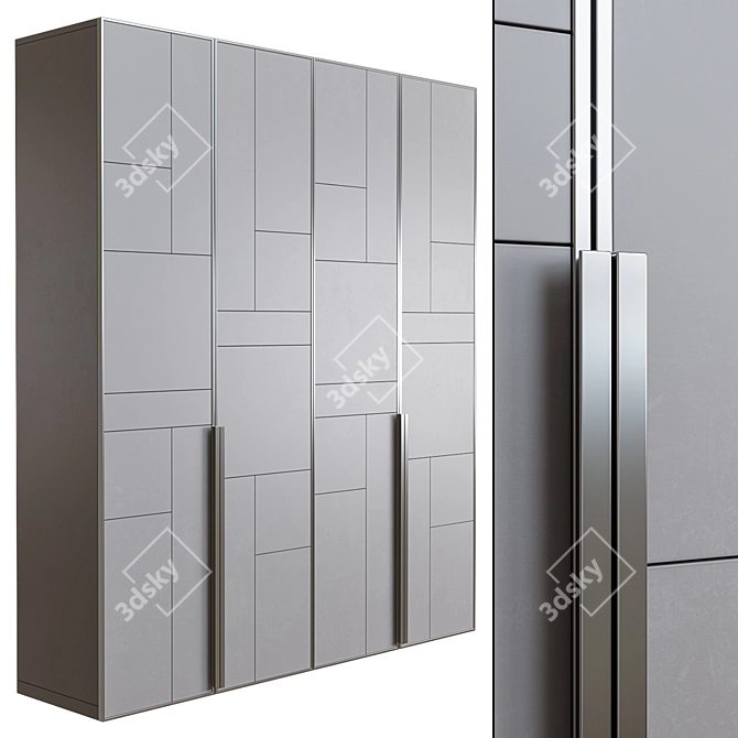 Stylish Wardrobe for Modern Spaces 3D model image 1