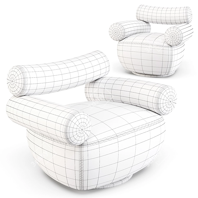 Labofa Mallow: Modern Lounge Chairs 3D model image 6