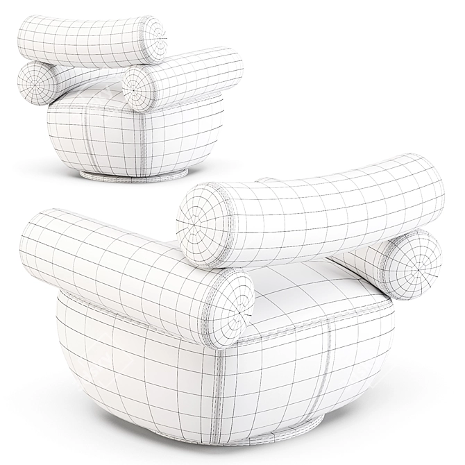 Labofa Mallow: Modern Lounge Chairs 3D model image 8