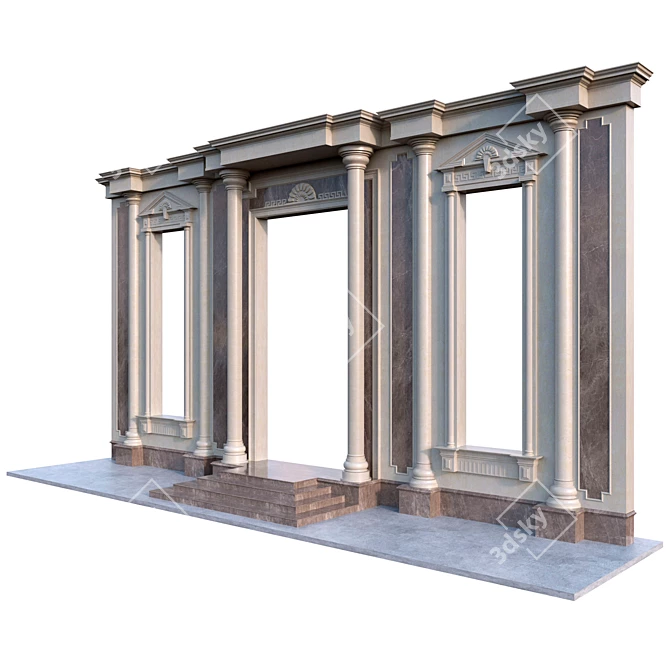 Classic Facade Decor 3D model image 2