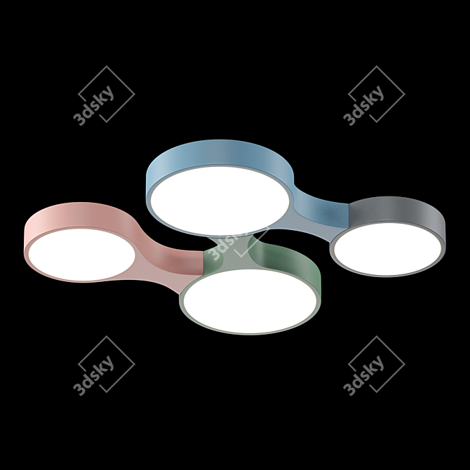 Colorful LED Ceiling Light Lampatron Medley 4 3D model image 2