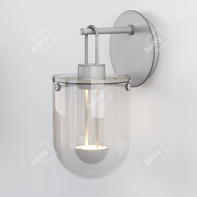 Amber Glass Wall Sivan 3D model image 3