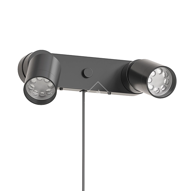 Sleek Wall Lamp Nymåne 3D model image 2