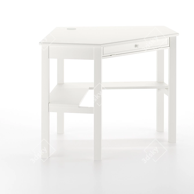 Ellen Compact Corner Computer Desk 3D model image 2