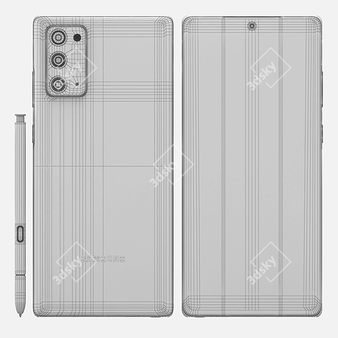 Premium Samsung GALAXY Note 20 - Experience the Best 3D model image 5