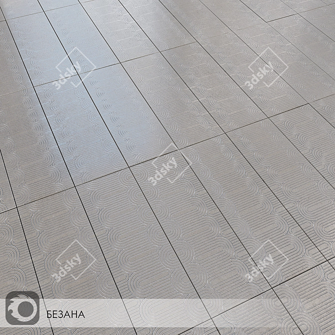 Stylish Besana Ceramic Wall Tiles 3D model image 1