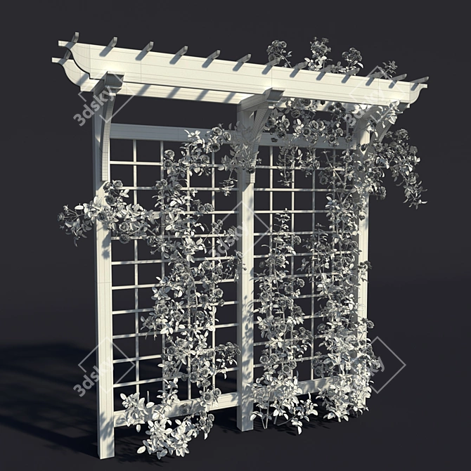 Pergola No. 1. Climbing Rose

 Elegant Pergola with Beautiful Climbing Roses 3D model image 5