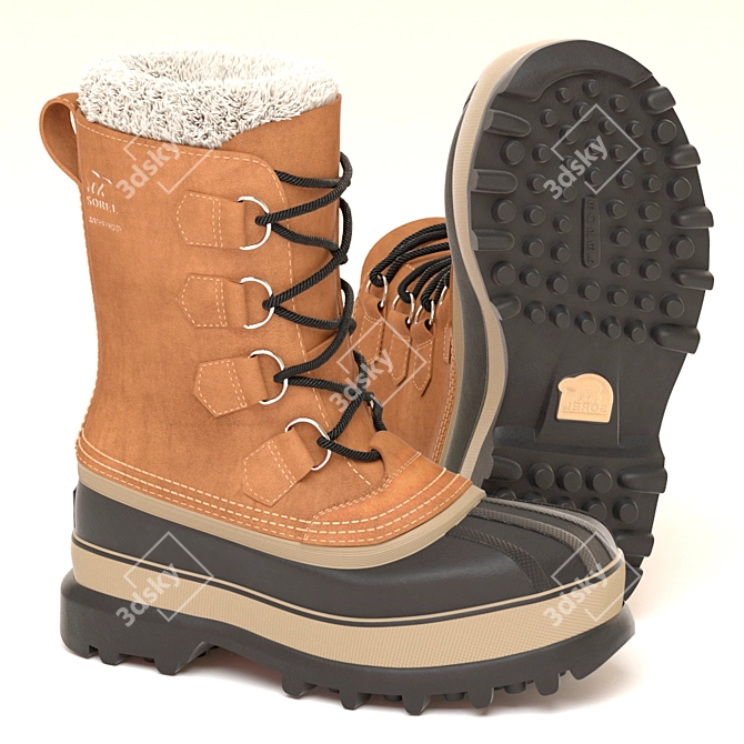 Ultimate Winter Survival: Women's Caribou Boot 3D model image 1