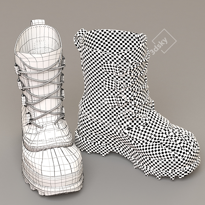 Ultimate Winter Survival: Women's Caribou Boot 3D model image 8