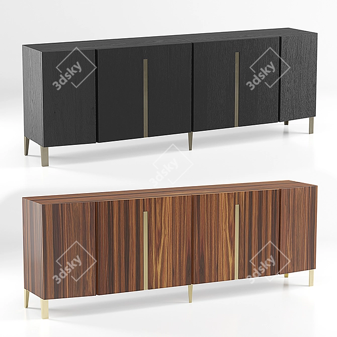 Elegante Garbo Sideboard 3D model image 1