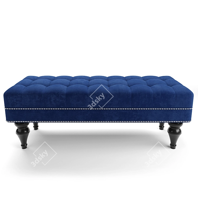 Title: Classic Style Bench (120x46x45 cm) 3D model image 3