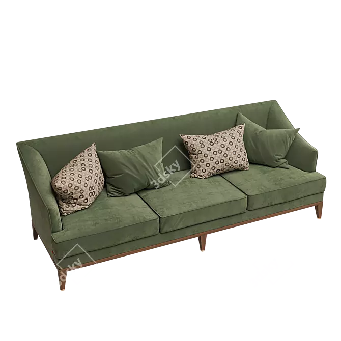 Classic Straight OM Sofa 3D model image 1