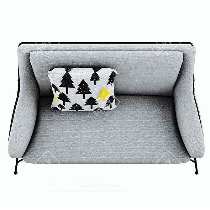 Modern Brida Sofa: Simple, Functional Design 3D model image 9