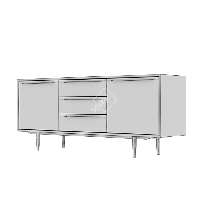 Bruni Chest of Drawers: Stylish Storage Solution 3D model image 3