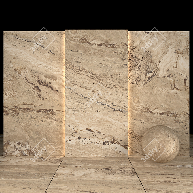 Ancient Classic Stone Collection 3D model image 1