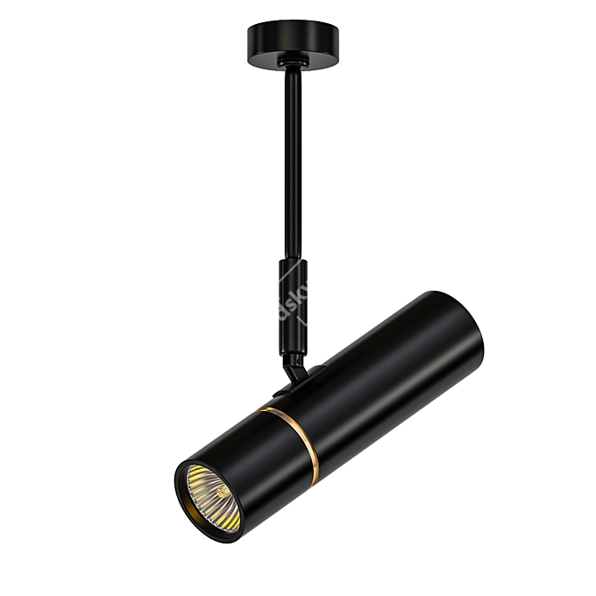 Rotating Spot Lamp on Stand 3D model image 1