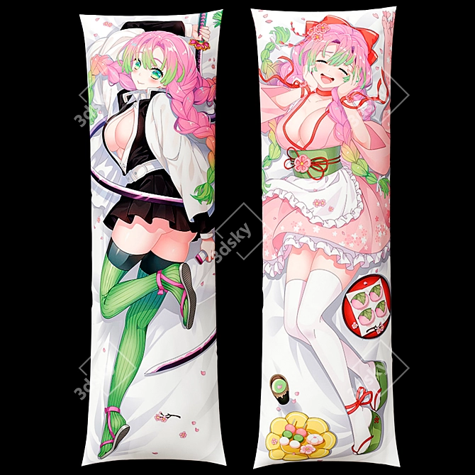 Demon Cleaver Blade Dakimakura - 5 Types 3D model image 2